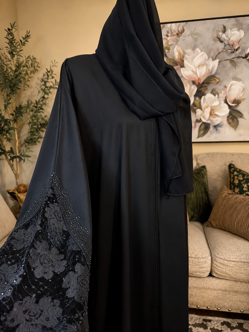 2-Piece black Abaya Set 🇦🇪