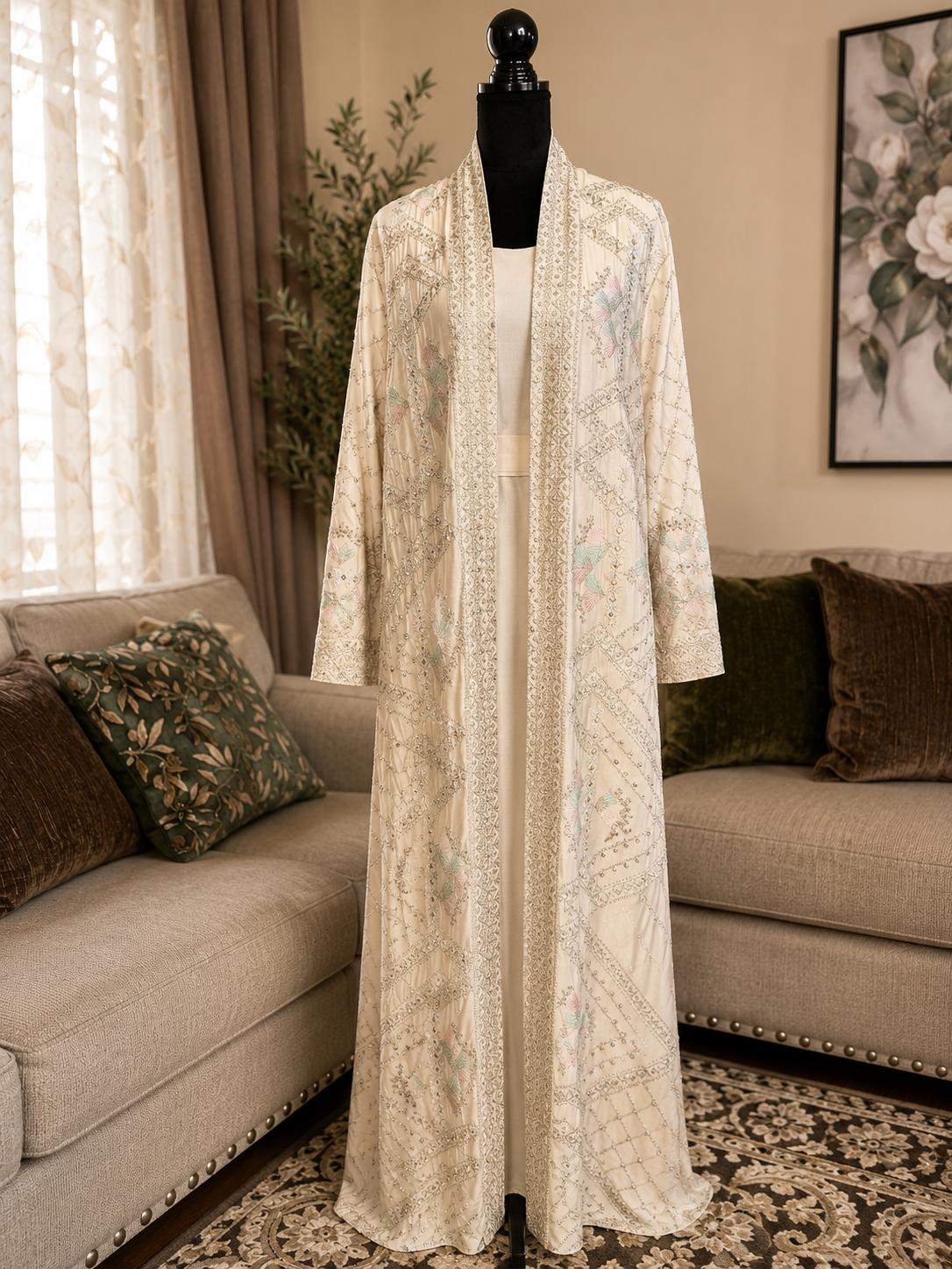🤍 2-Piece Bisht Set