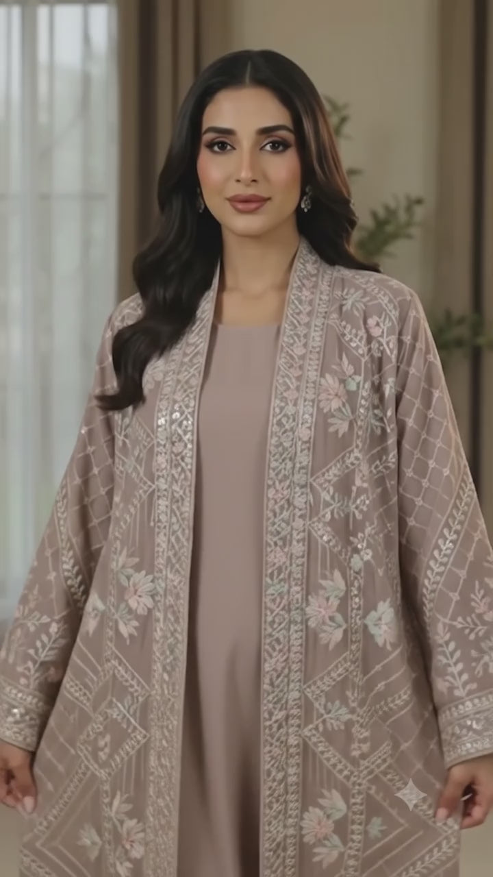 NEW Elegant Beige Abaya Overview